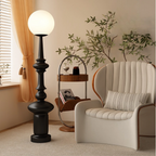 Floor Lamp | Bauhaus Sculptural Design & Glass Globe | 136 cm