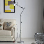 Floor Lamp | Folding Adjustable Metal Frame & Iron Shade | 5 Colours