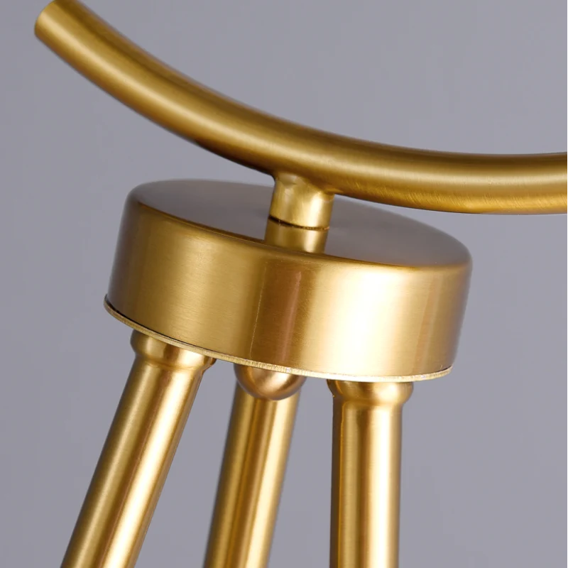 Floor Lamp | Globe Glass Shade & Metal Tripod | Bulb Included