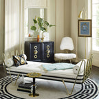 Floor Lamp | Gold Frame & Marble Base | Artwork Accent Lighting