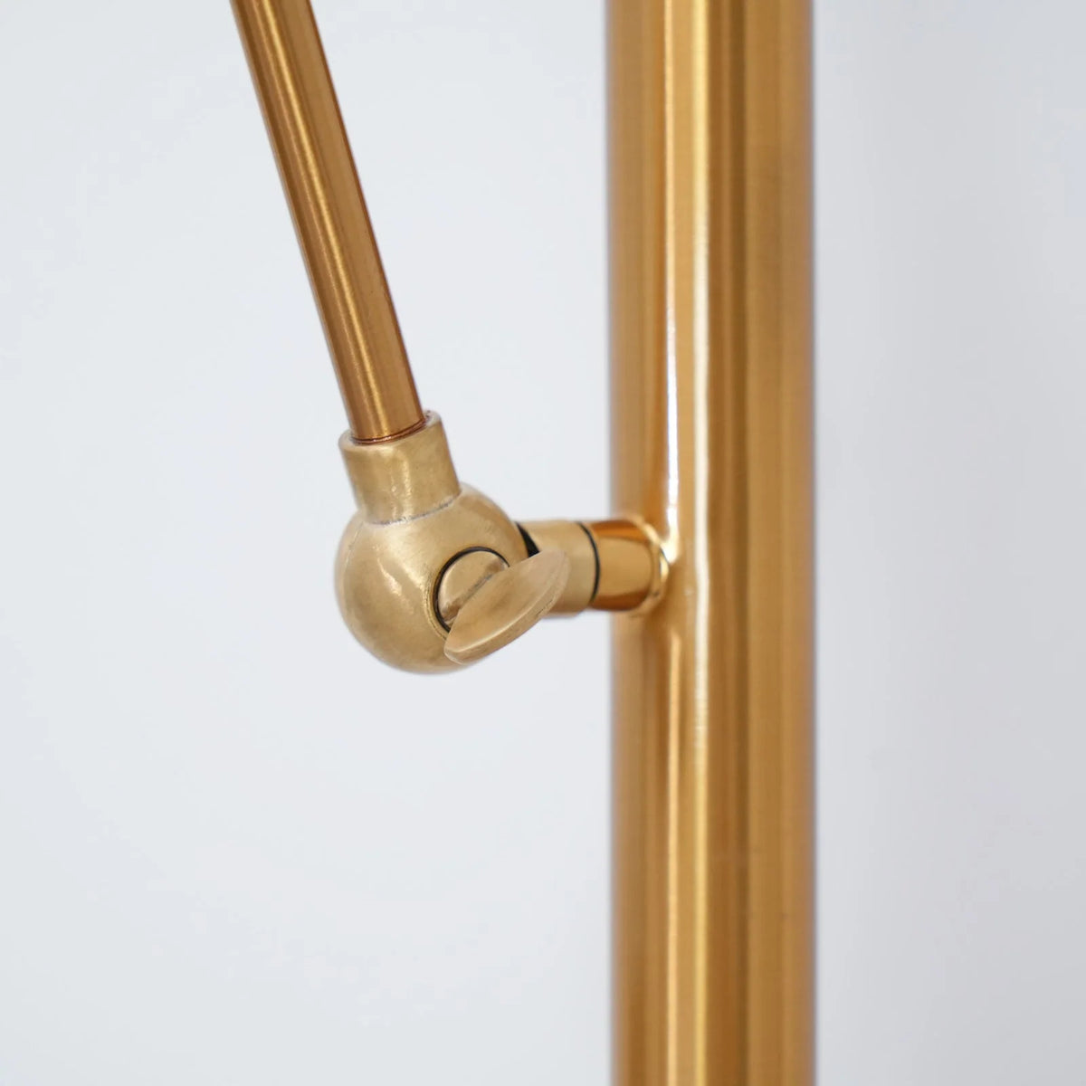 Floor Lamp | Gold Frame & Marble Base | Artwork Accent Lighting