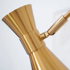 Floor Lamp | Gold Frame & Marble Base | Artwork Accent Lighting