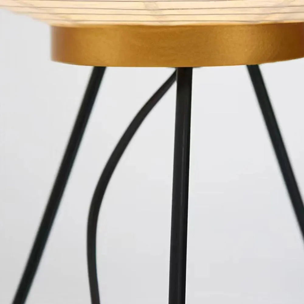 Floor Lamp | Lantern-Shaped Rice Paper Shade & Tripod Base