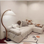 Floor Lamp | LED Fabric Shade & E27 Bulb Included