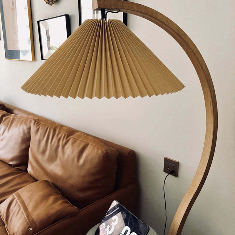 Floor Lamp | LED Fabric Shade & E27 Bulb Included