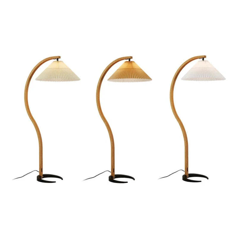 Floor Lamp | LED Fabric Shade & E27 Bulb Included