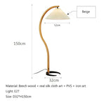 Floor Lamp | LED Fabric Shade & E27 Bulb Included