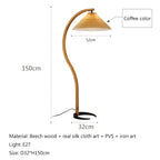 Floor Lamp | LED Fabric Shade & E27 Bulb Included