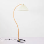 Floor Lamp | LED Fabric Shade & E27 Bulb Included