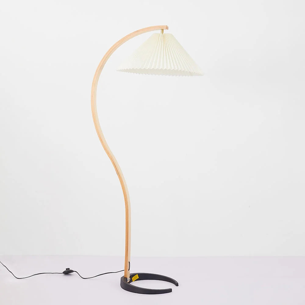 Floor Lamp | LED Fabric Shade & E27 Bulb Included