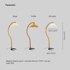 Floor Lamp | LED Fabric Shade & E27 Bulb Included