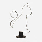 Floor Lamp | Metal & Acrylic LED | Cat Or Dog Pattern