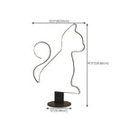 Floor Lamp | Metal & Acrylic LED | Cat Or Dog Pattern