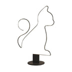 Floor Lamp | Metal & Acrylic LED | Cat Or Dog Pattern