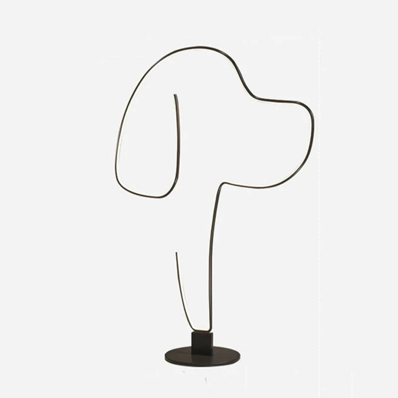 Floor Lamp | Metal & Acrylic LED | Cat Or Dog Pattern