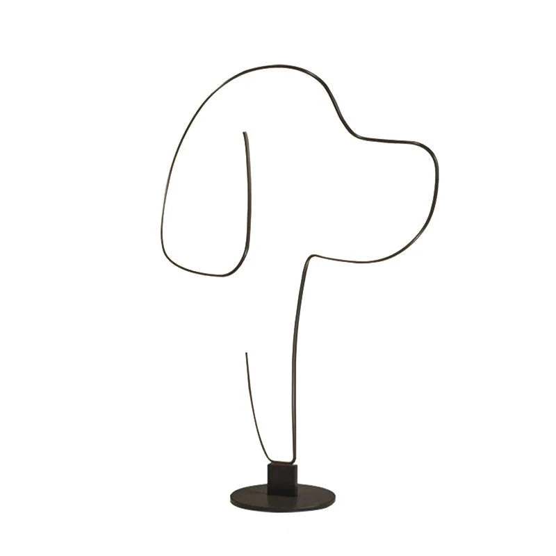 Floor Lamp | Metal & Acrylic LED | Cat Or Dog Pattern