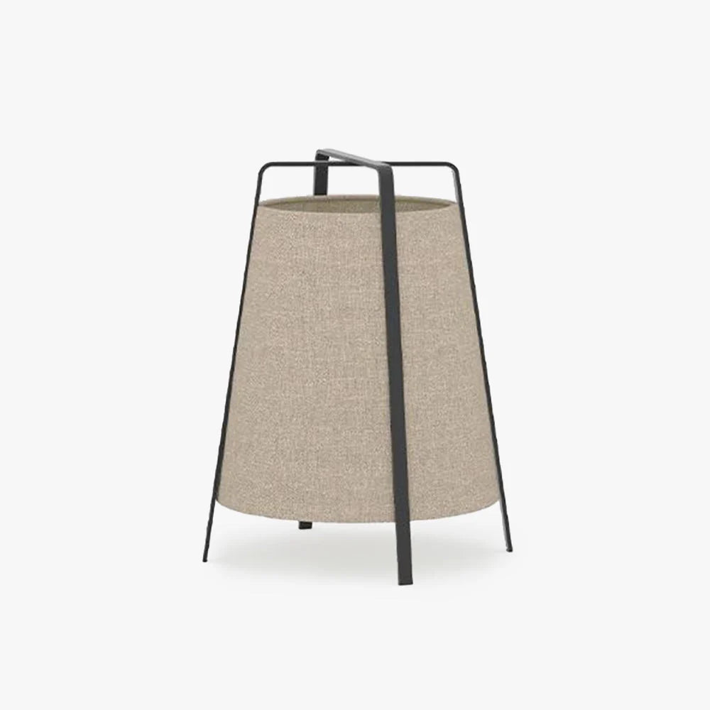 Floor Lamp | Metal Base & Rectangular Fabric Shade | LED Bulb Included