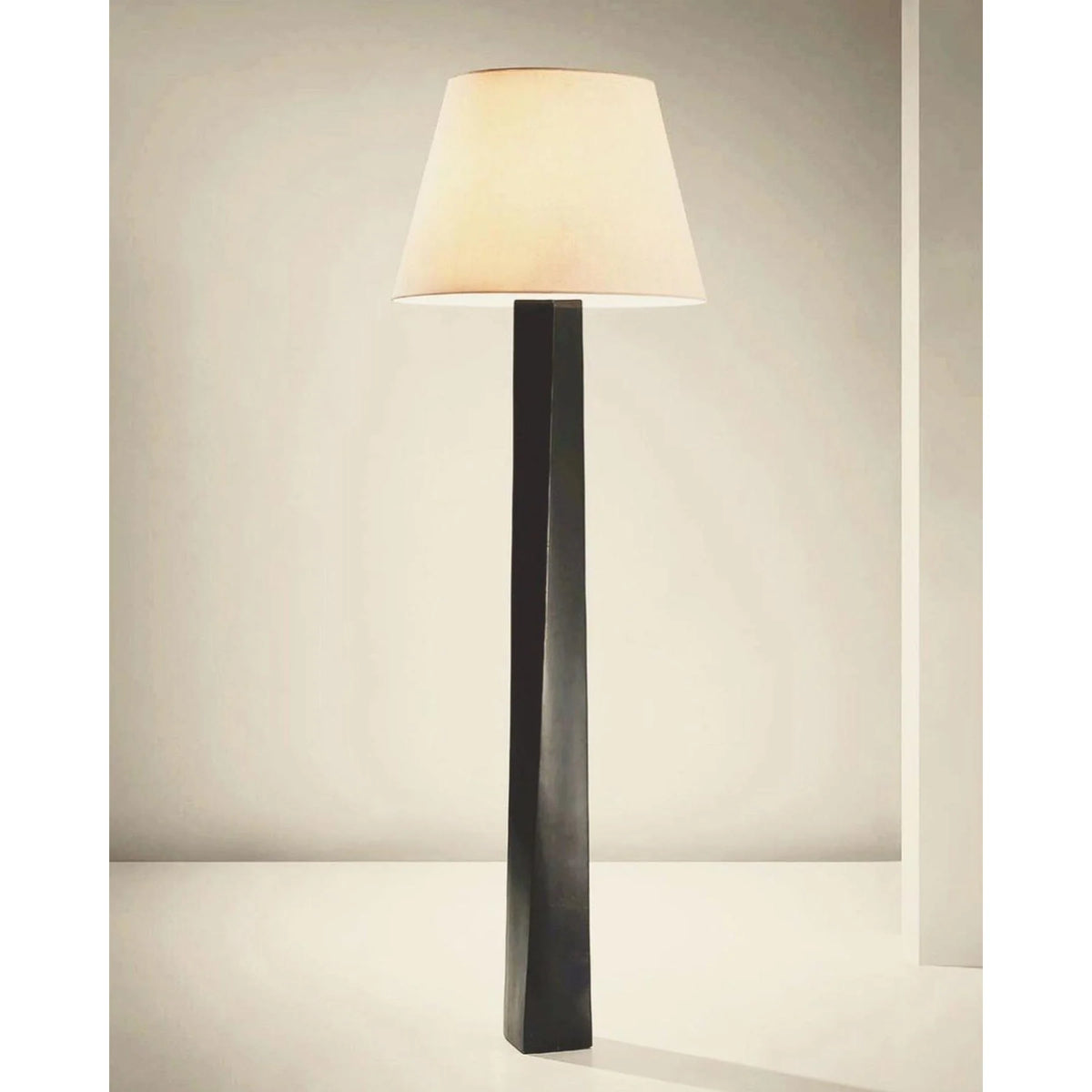Floor Lamp | Minimalist Iron Body & Fabric Lampshade | 170 cm Height