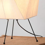 Floor Lamp | Paper Shade & Metal Base | LED Bulb Included