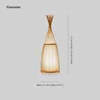 Floor Lamp | Rustic Bamboo & PVC | Smart-Enabled