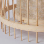 Floor Lamp | Rustic Bamboo & PVC | Smart-Enabled