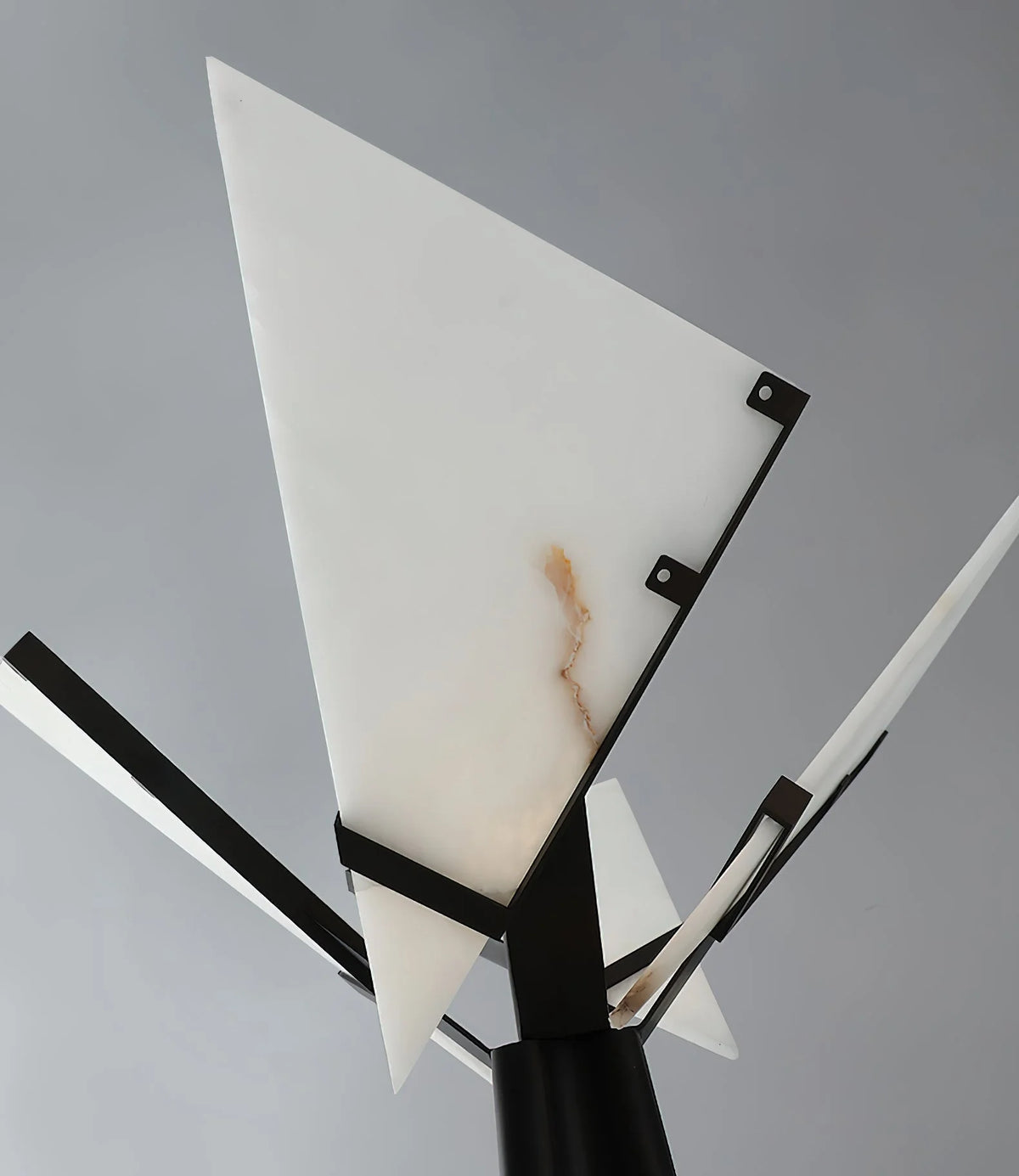 Floor Lamp | Sculptural European Alabaster & Resin Base | 170 cm Height