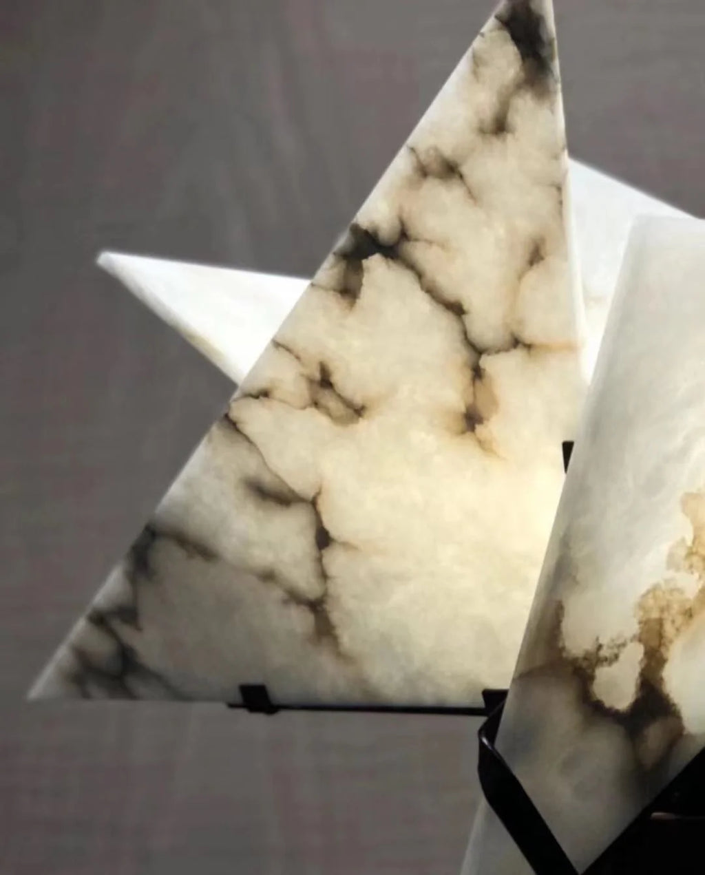 Floor Lamp | Sculptural European Alabaster & Resin Base | 170 cm Height