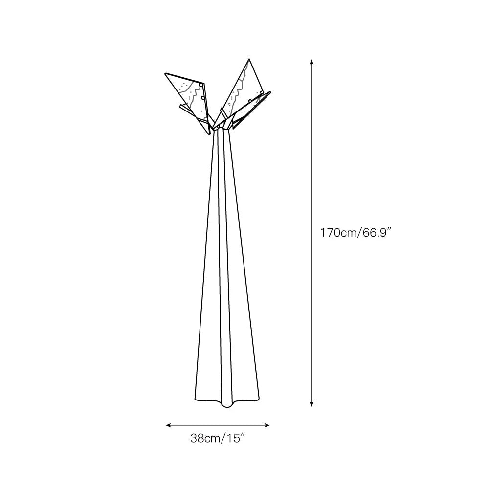 Floor Lamp | Sculptural European Alabaster & Resin Base | 170 cm Height