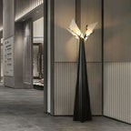 Floor Lamp | Sculptural European Alabaster & Resin Base | 170 cm Height