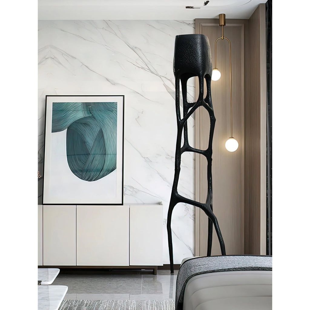 Floor Lamp | Sculptural Tree Design & Fiberglass Body | 185 cm