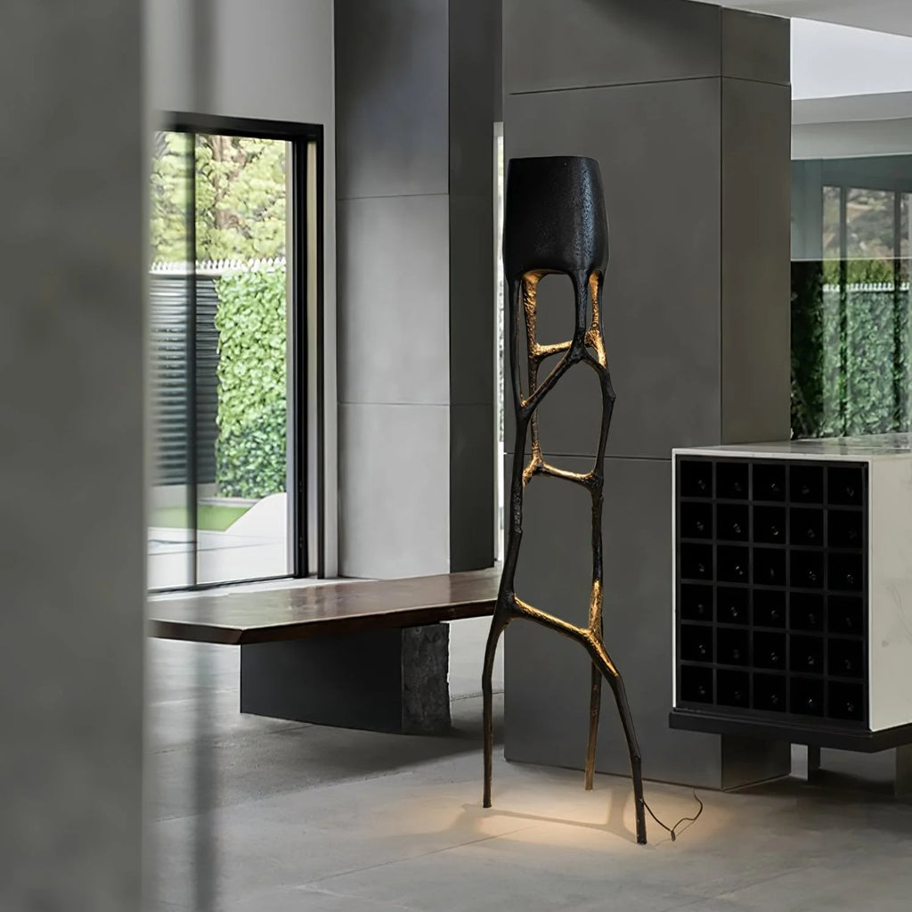 Floor Lamp | Sculptural Tree Design & Fiberglass Body | 185 cm