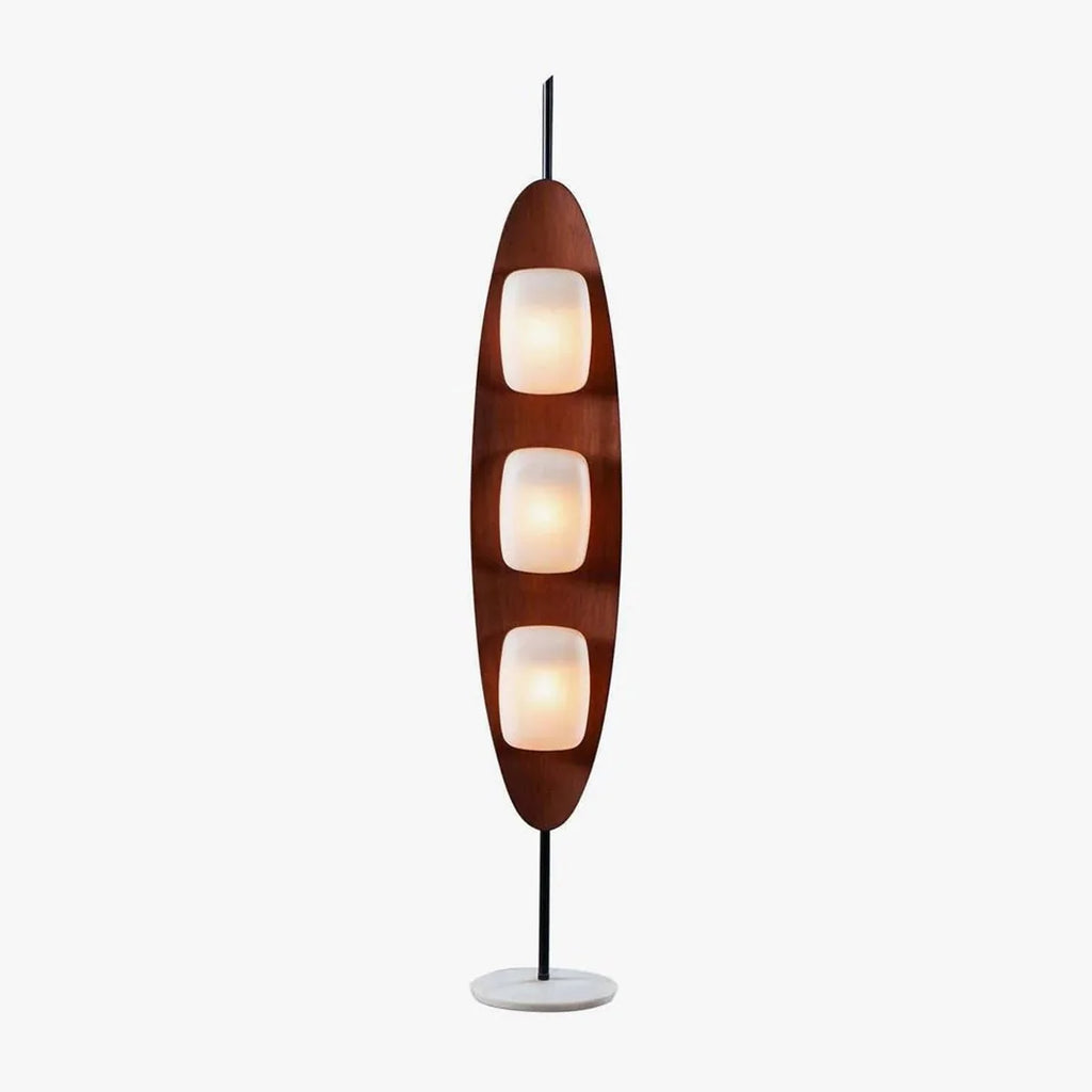 Floor Lamp | Surfboard Design, Integrated LED & Marble Base