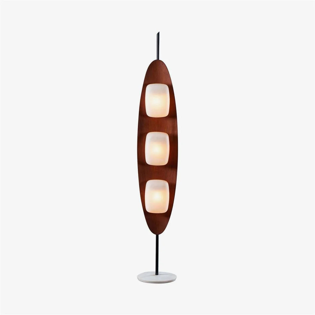 Floor Lamp | Surfboard Design, Integrated LED & Marble Base