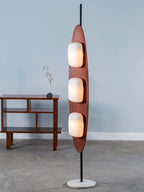 Floor Lamp | Surfboard Design, Integrated LED & Marble Base