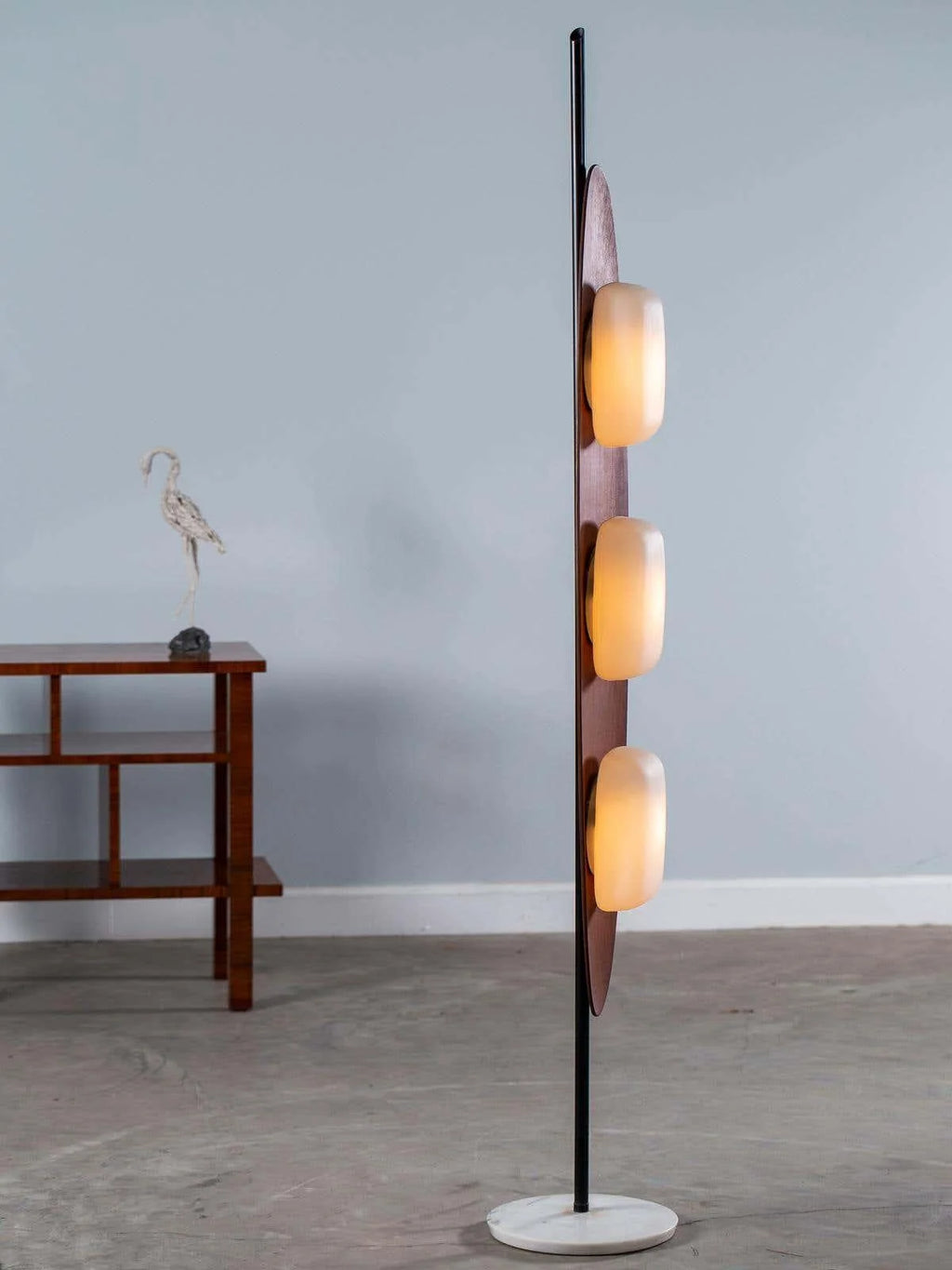 Floor Lamp | Surfboard Design, Integrated LED & Marble Base
