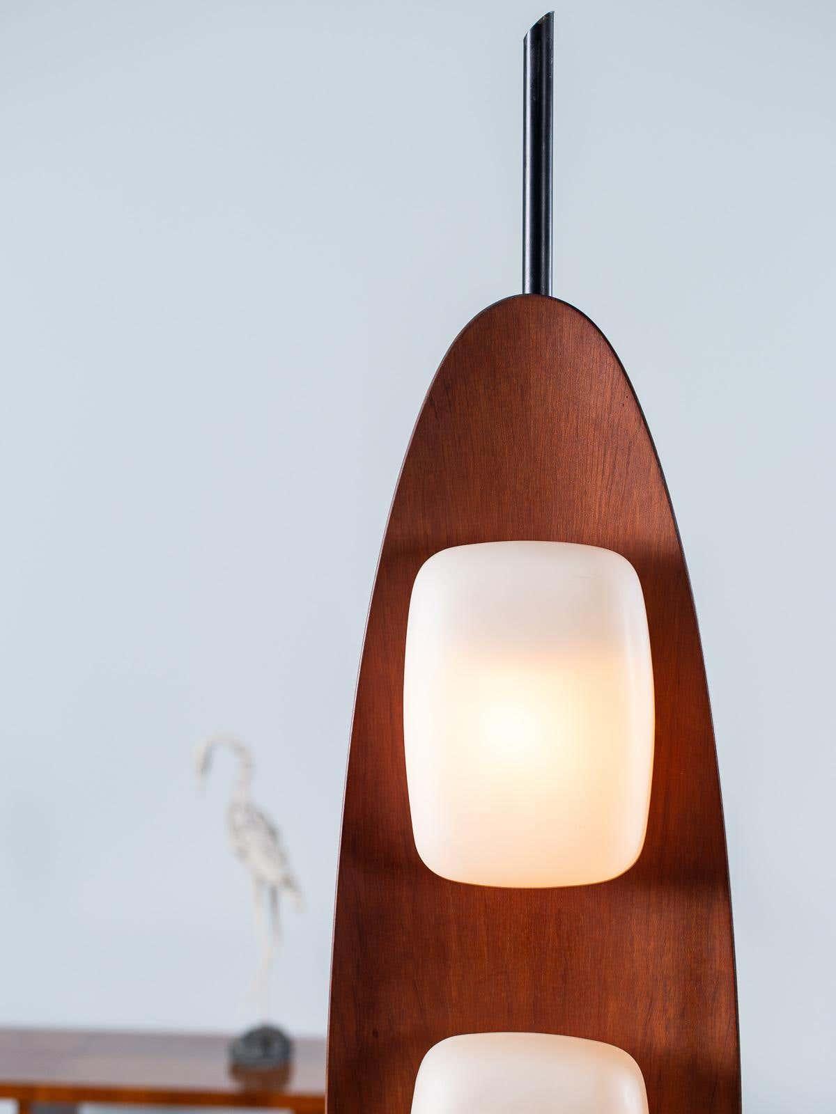 Floor Lamp | Surfboard Design, Integrated LED & Marble Base