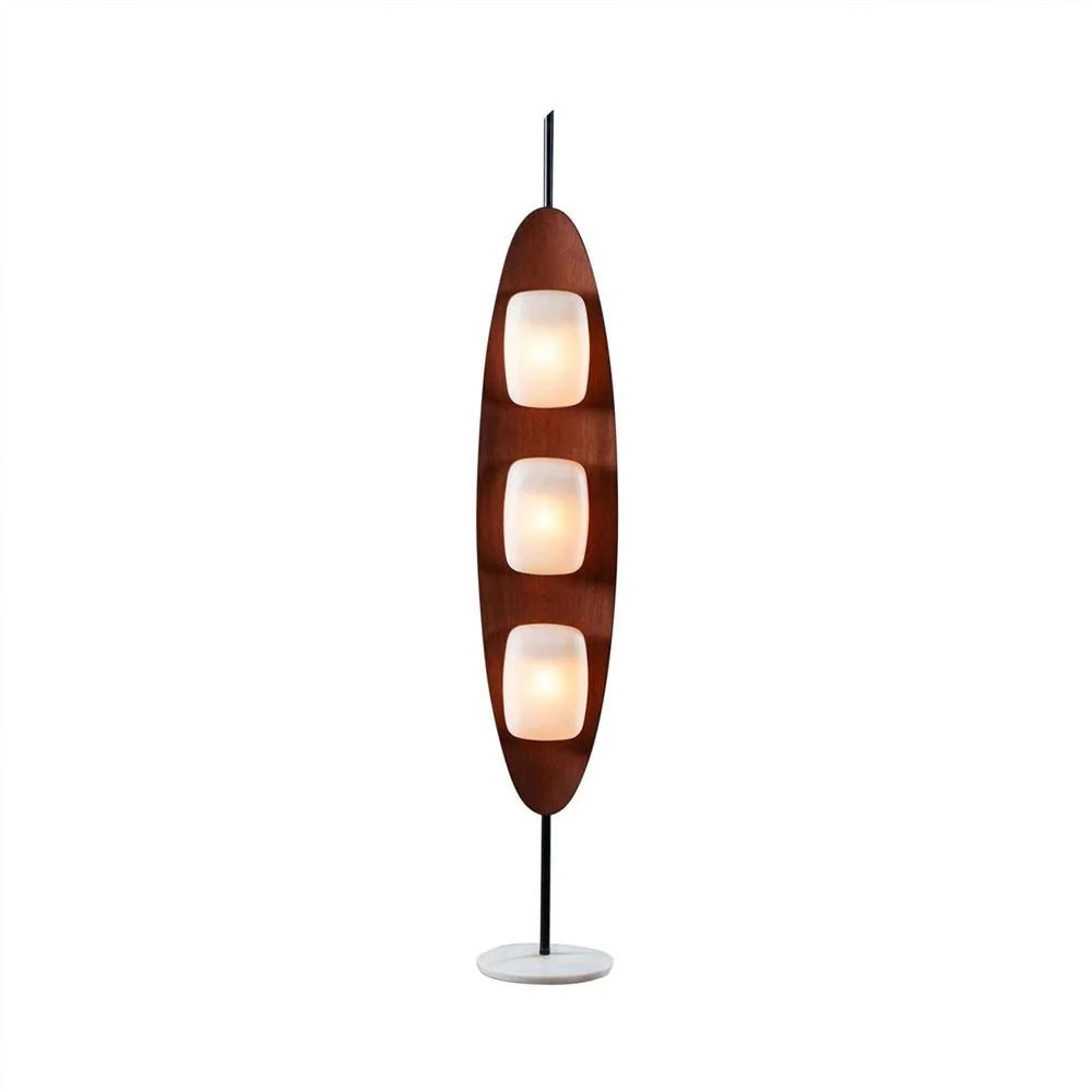 Floor Lamp | Surfboard Design, Integrated LED & Marble Base