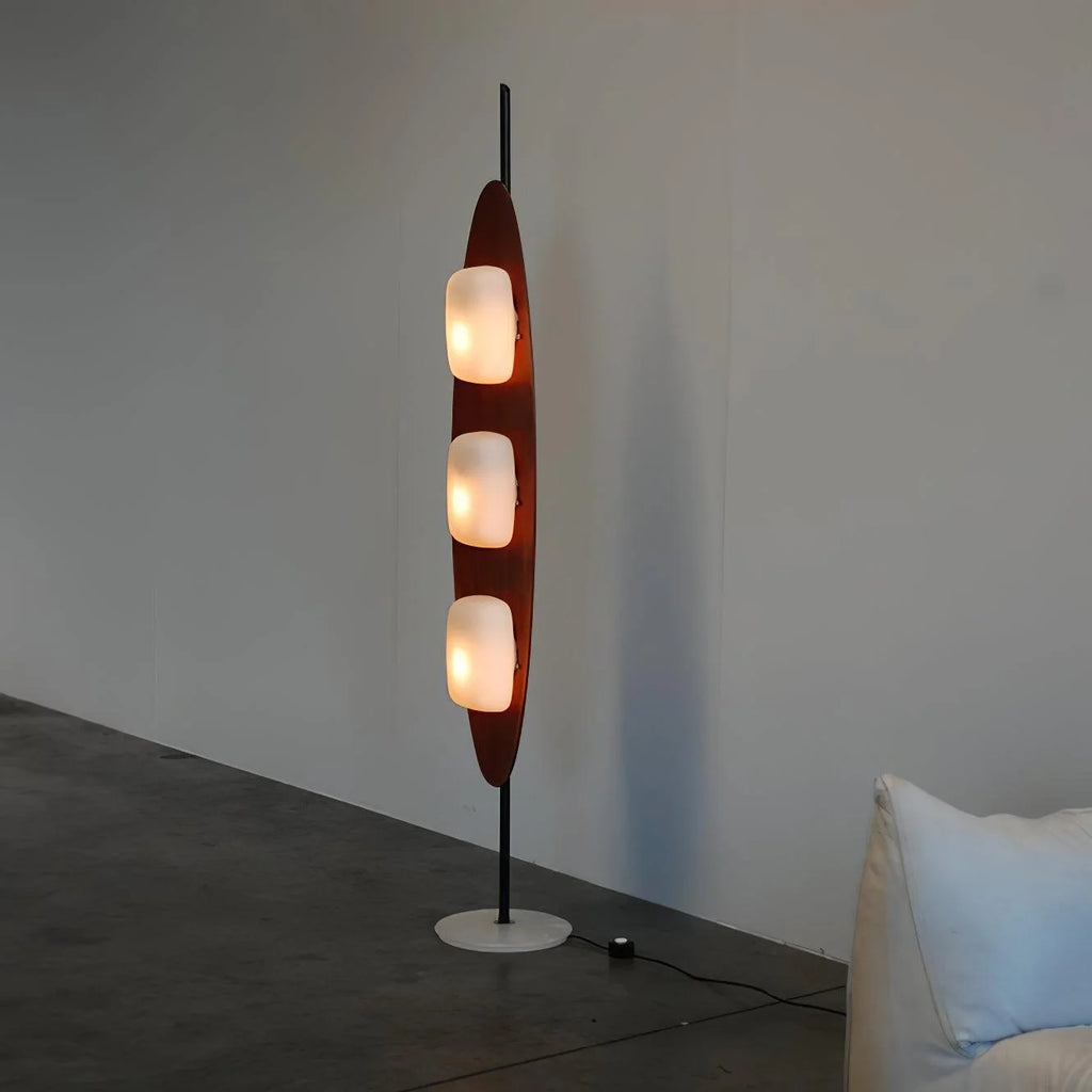 Floor Lamp | Surfboard Design, Integrated LED & Marble Base