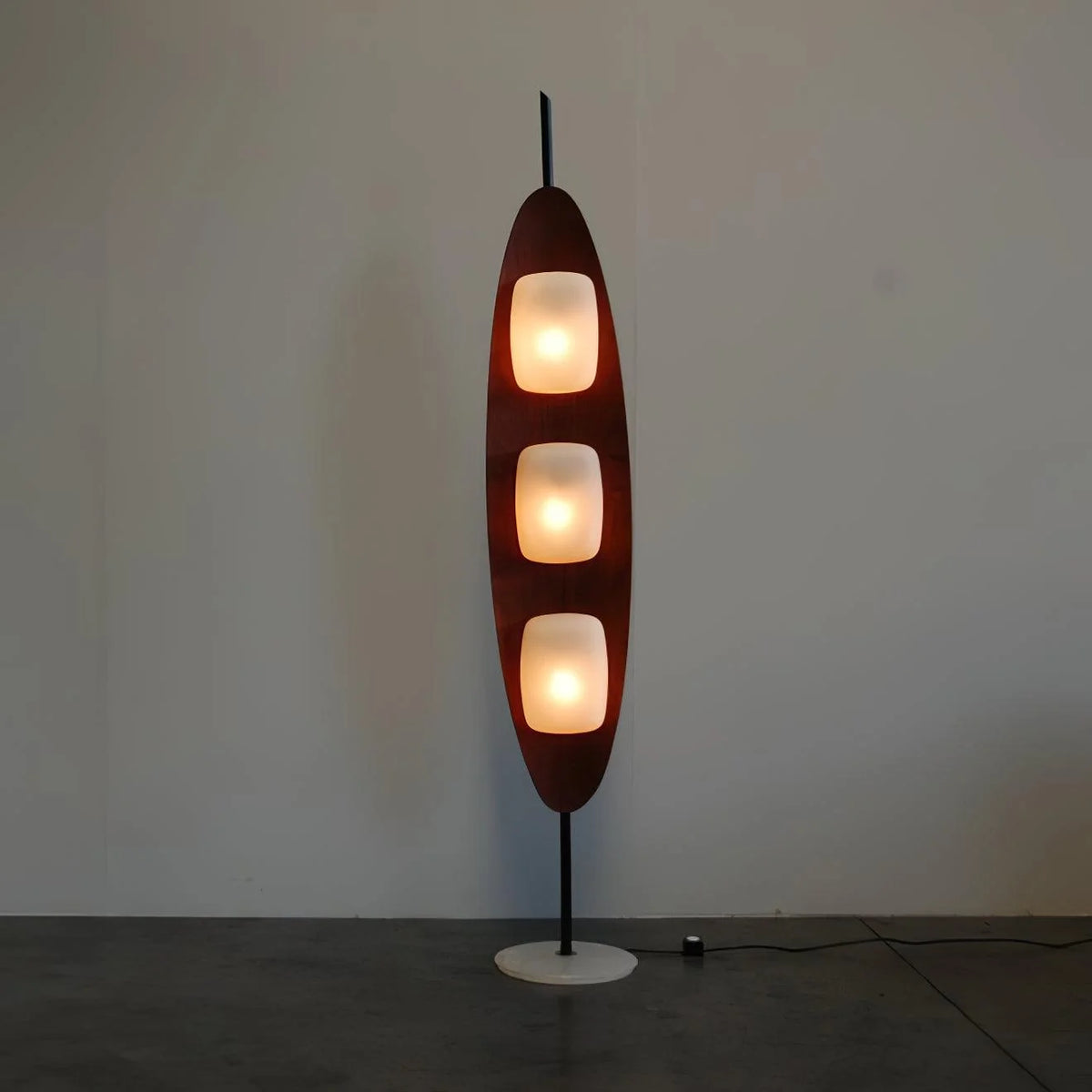 Floor Lamp | Surfboard Design, Integrated LED & Marble Base