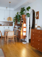 Floor Lamp | Surfboard Design, Integrated LED & Marble Base