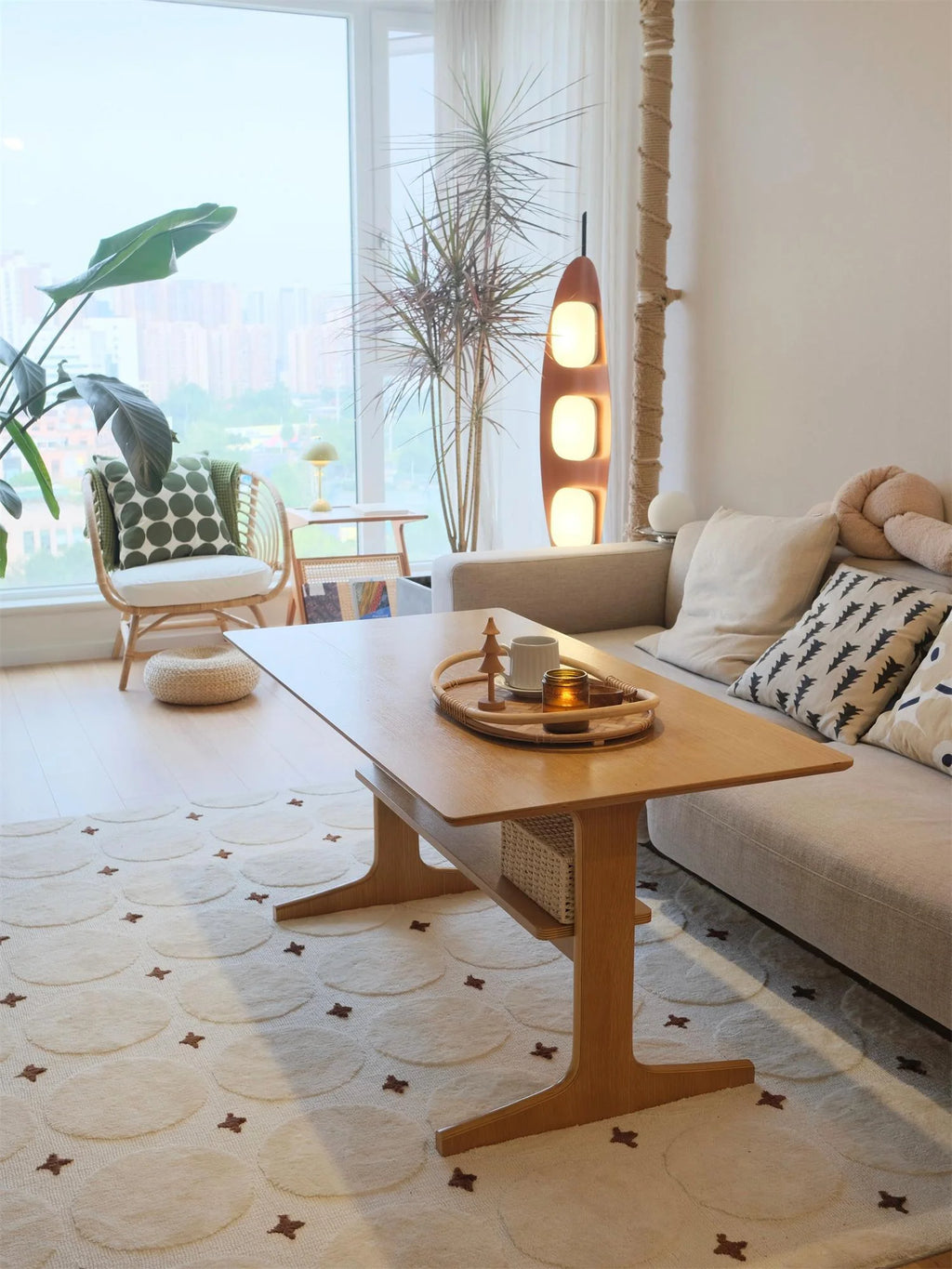Floor Lamp | Surfboard Design, Integrated LED & Marble Base
