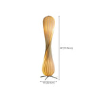 Floor Lamp | Twisted Wood Shade & Cozy Ambient Lighting