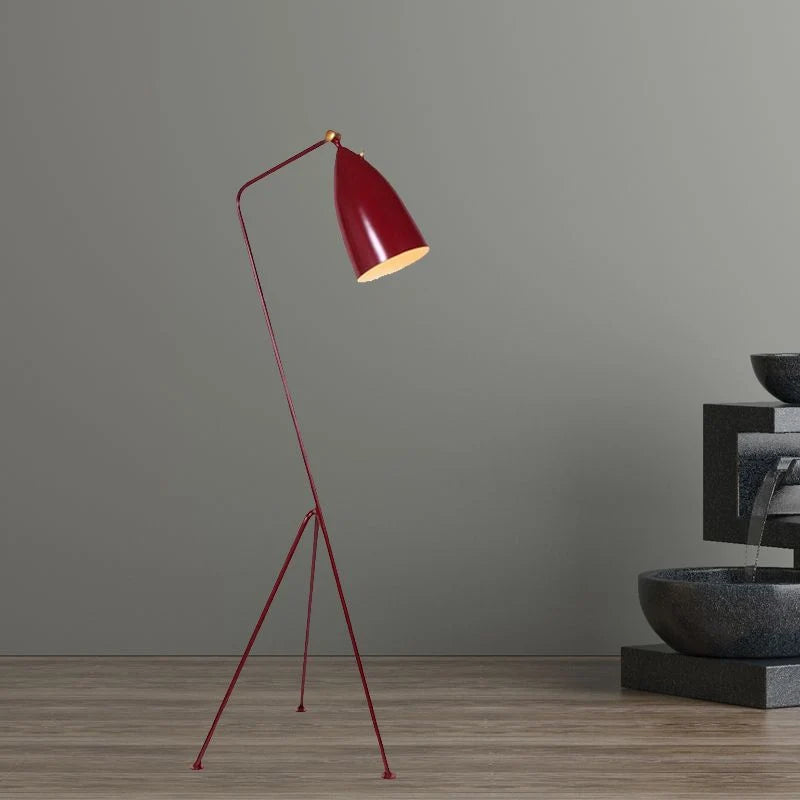 Floor Lamp | Wear-Resistant Metal Shade & Foldable Post | 5 Colors