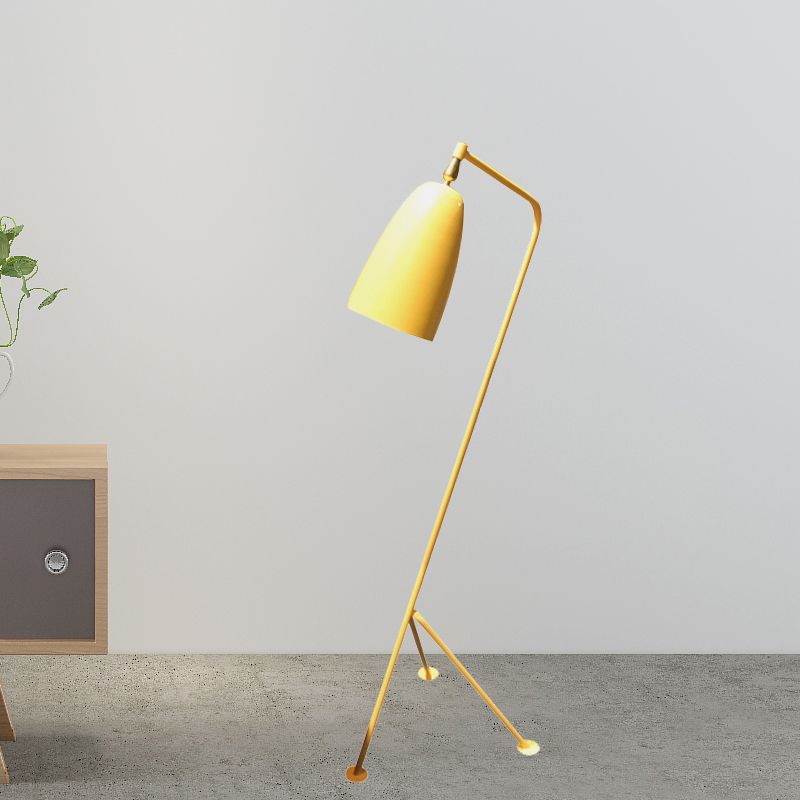 Floor Lamp | Wear-Resistant Metal Shade & Foldable Post | 5 Colors