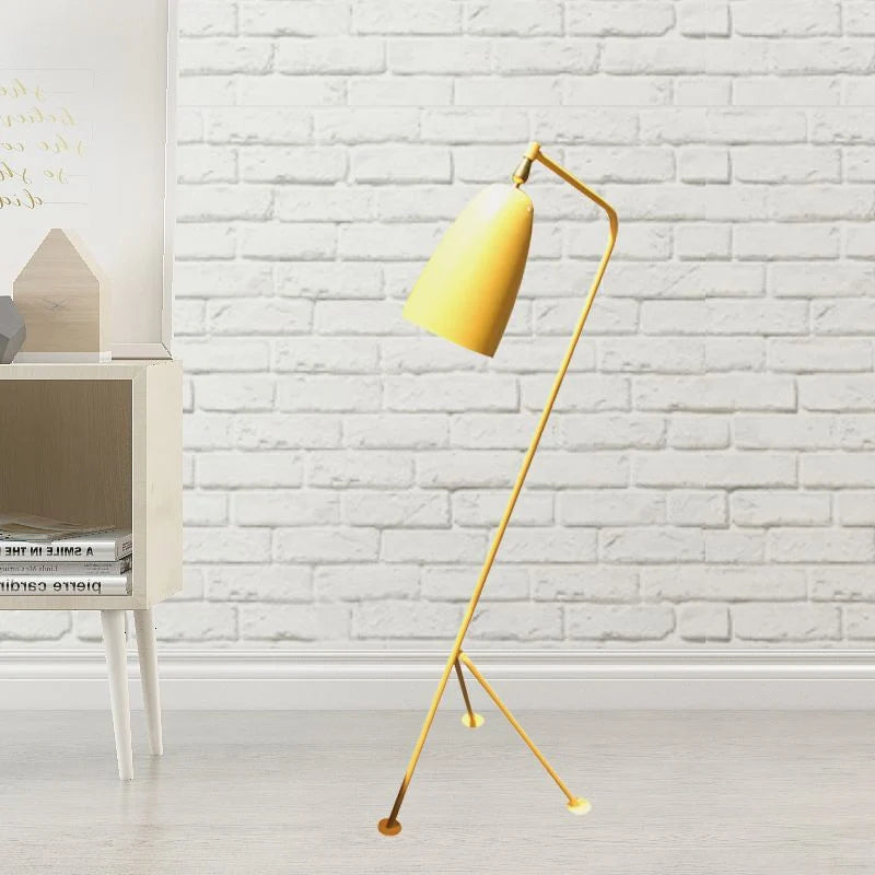 Floor Lamp | Wear-Resistant Metal Shade & Foldable Post | 5 Colors