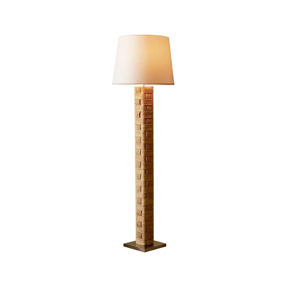 Floor Lamp | Wood & Fabric Textile | H 168 cm