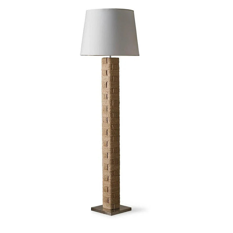 Floor Lamp | Wood & Fabric Textile | H 168 cm