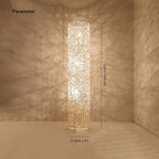Floor Lamp | Wood & Rattan Vase-Shaped | White Or Brown