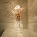 Floor Lamp | Wood & Rattan Vase-Shaped | White Or Brown