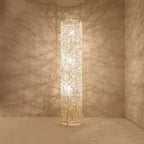 Floor Lamp | Wood & Rattan Vase-Shaped | White Or Brown